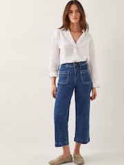 Monsoon Blue Arlo Regular Crop Jeans - Image 1 of 5