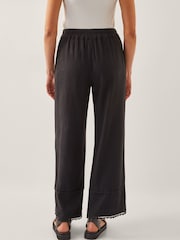 Monsoon Black Hayley Embroidered Trousers - Image 4 of 6