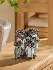 Hamish Green Stripe Pyjamas Family Bathroom Ornament - Image 1 of 3