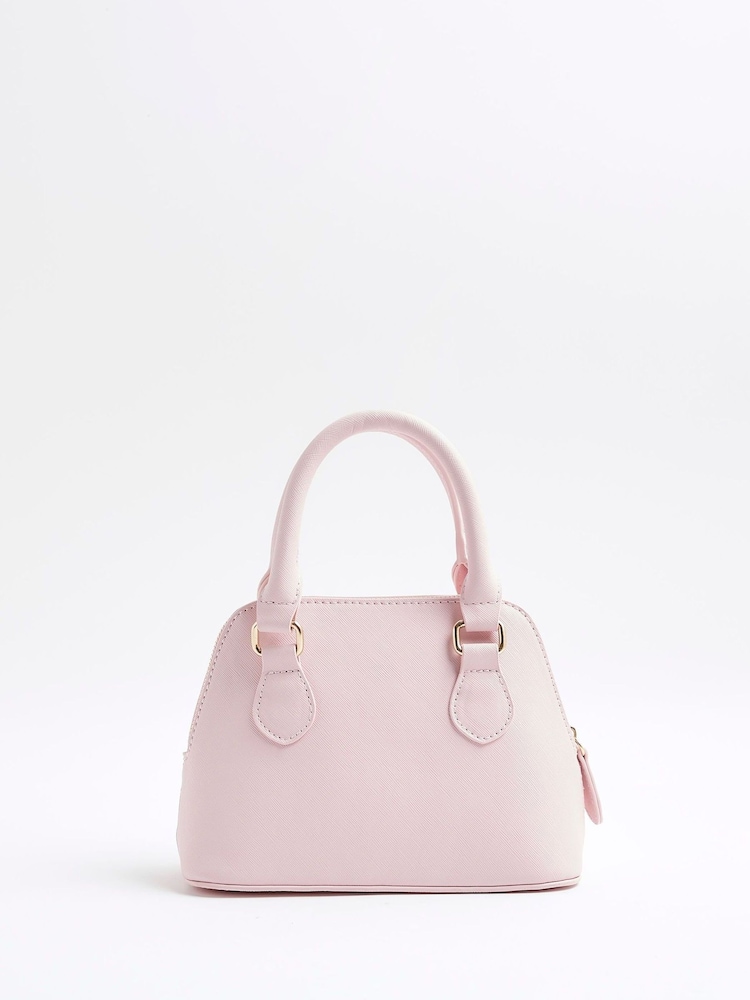 River Island Pink Girls Raffia Cherry Bag - Image 2 of 5