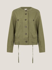 Monsoon Green Cally Cropped Bomber Jacket - Image 5 of 5