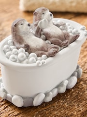 Grey Otters Bathroom Ornament - Image 1 of 3