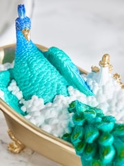 Blue Peacock Bath Bathroom Ornament - Image 3 of 4