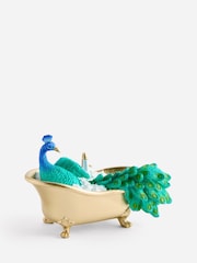 Blue Peacock Bath Bathroom Ornament - Image 4 of 4