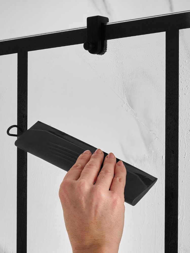 Black Flat Silicone Squeegee with Hook - Image 2 of 4 Black Flat Silicone Squeegee with Hook - Image 2 of 4