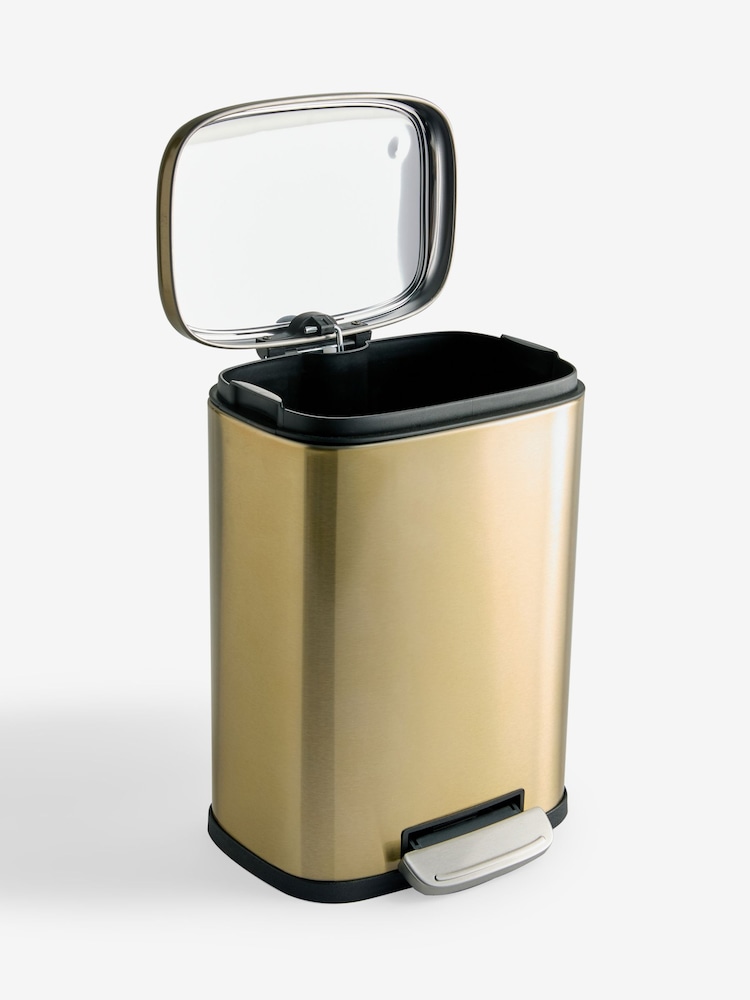 Gold Soft Close 5 Litre Pedal Bin - Image 2 of 2 Gold Soft Close 5 Litre Pedal Bin - Image 2 of 2