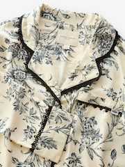Laura Ashley Monochrome Lloyd Viscose Button Through Pyjamas - Image 11 of 12