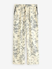 Laura Ashley Monochrome Lloyd Viscose Button Through Pyjamas - Image 8 of 12