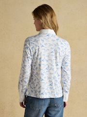 Joules Charlotte Blue Pheasants Printed Jersey Shirt - Image 2 of 7