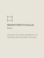 Denim Rinse Gold Button Front Wide Leg Jeans - Image 4 of 9