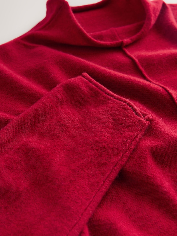 Cherry Red 100% Cashmere N.Premium Roll Edge Jumper - Image 8 of 8 Cherry Red 100% Cashmere N.Premium Roll Edge Jumper - Image 8 of 8