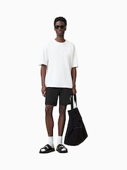 AllSaints Black Distortion Swimshorts - Image 4 of 9