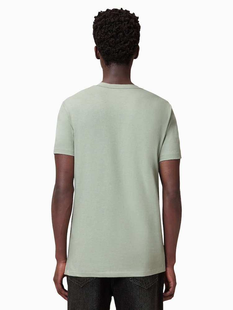 AllSaints Green Tonic Short Sleeve Crew T-Shirt - Image 5 of 6