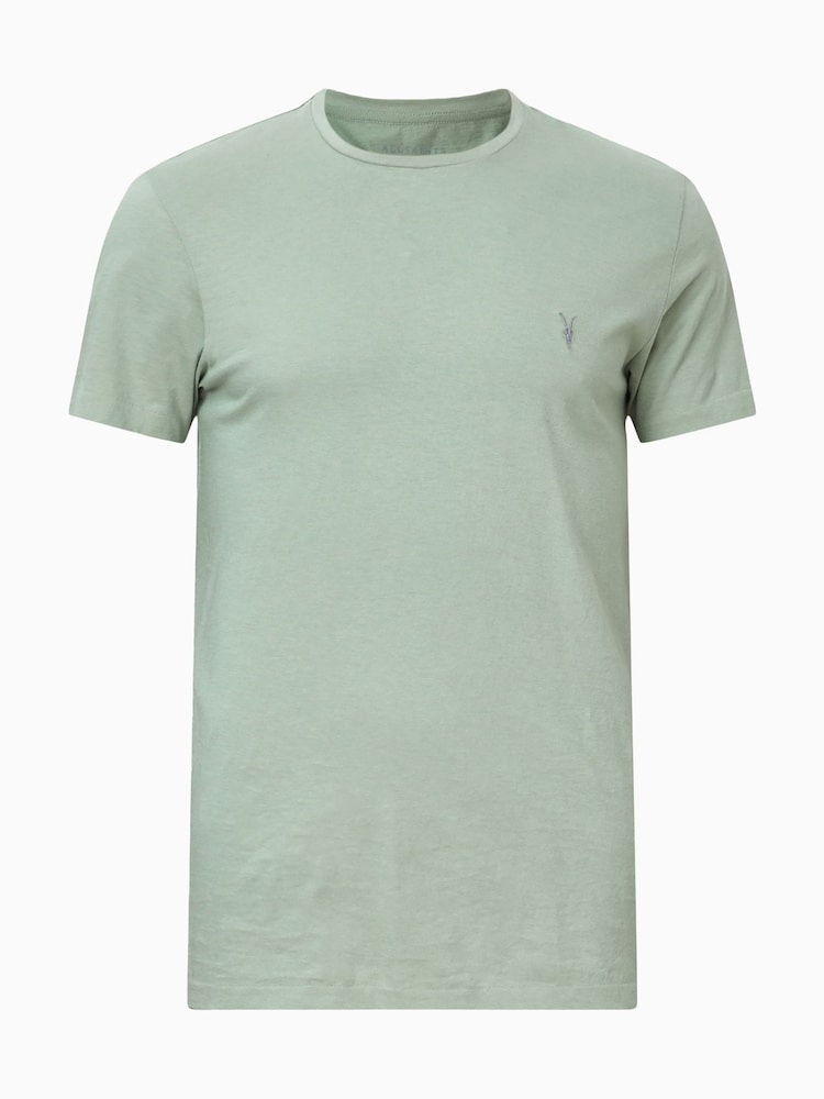 AllSaints Green Tonic Short Sleeve Crew T-Shirt - Image 6 of 6