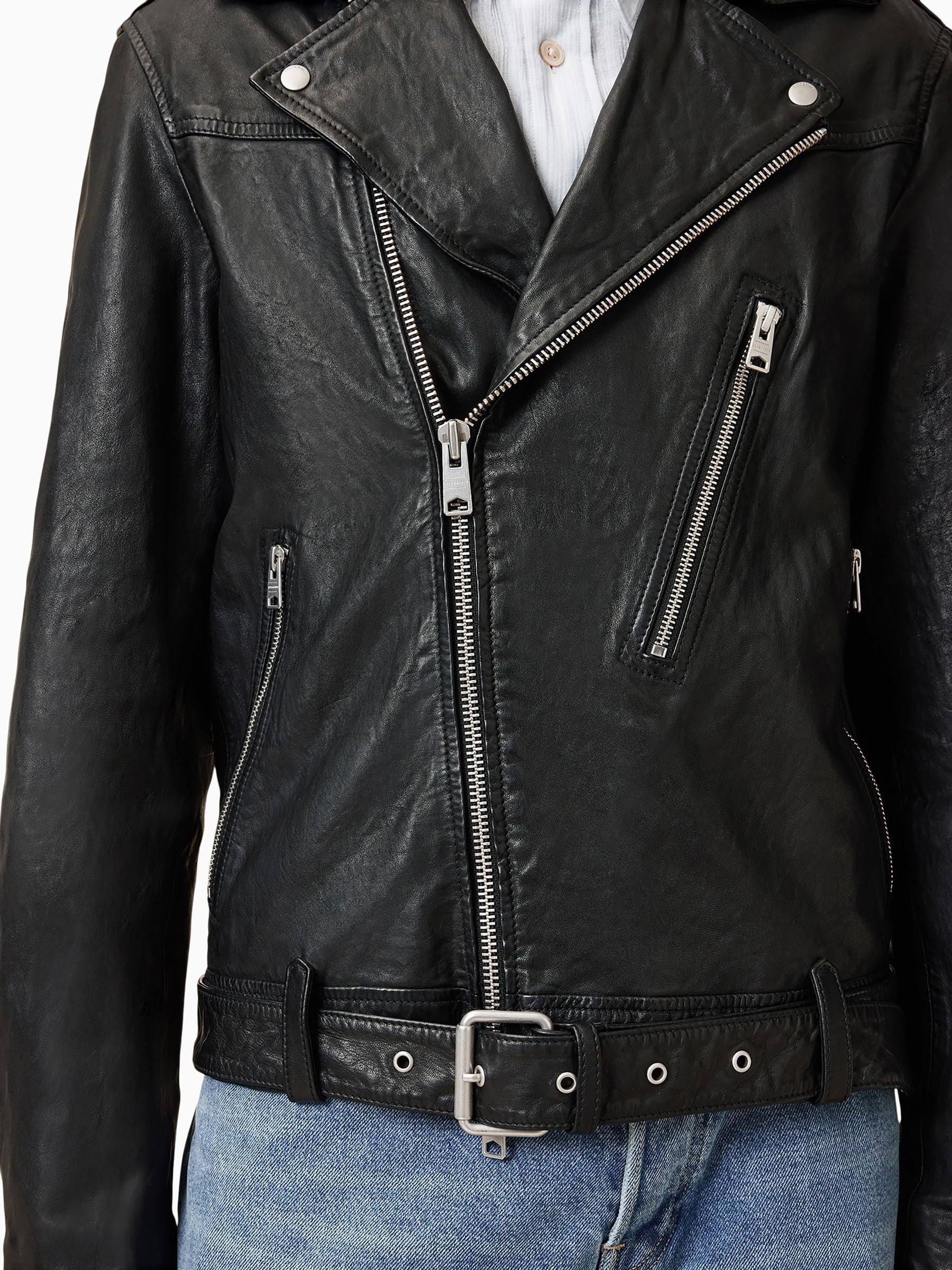 Buy AllSaints Black Comet Biker Jacket from Next USA