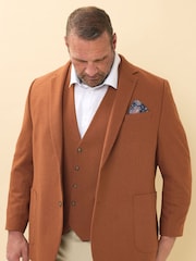 BadRhino Big & Tall Brown Tweed Suit Jacket - Image 1 of 4