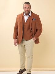 BadRhino Big & Tall Brown Tweed Suit Jacket - Image 2 of 4