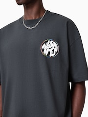 AllSaints Black Pride Distortion Short Sleeve 100% Organic Cotton T-Shirt - Image 4 of 7
