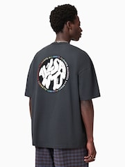 AllSaints Black Pride Distortion Short Sleeve 100% Organic Cotton T-Shirt - Image 6 of 7