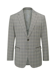 Skopes Grey Tailored Fit Dettori Check Suit Jacket - Image 5 of 6