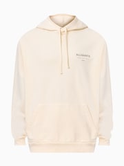 AllSaints Cream Underground Oth Hood 100% Organic Cotton Sweatshirt - Image 7 of 7