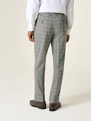 Skopes Grey Tailored Fit Dettori Check Suit Trousers - Image 2 of 5