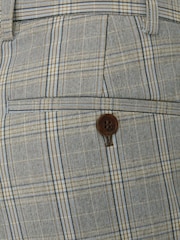 Skopes Grey Tailored Fit Dettori Check Suit Trousers - Image 5 of 5