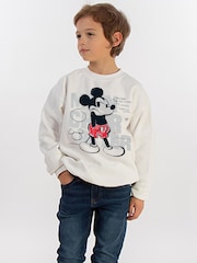 Brands In White Boys Disney Mickey Mouse Main Character Sweatshirt - Image 2 of 4