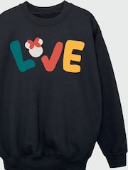 Brands In Black Girls Disney Minnie Mouse Love Sweatshirt - Image 4 of 4