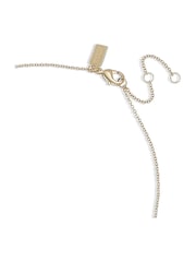 COACH Gold Tone Butterfly Pendant Necklace - Image 4 of 5