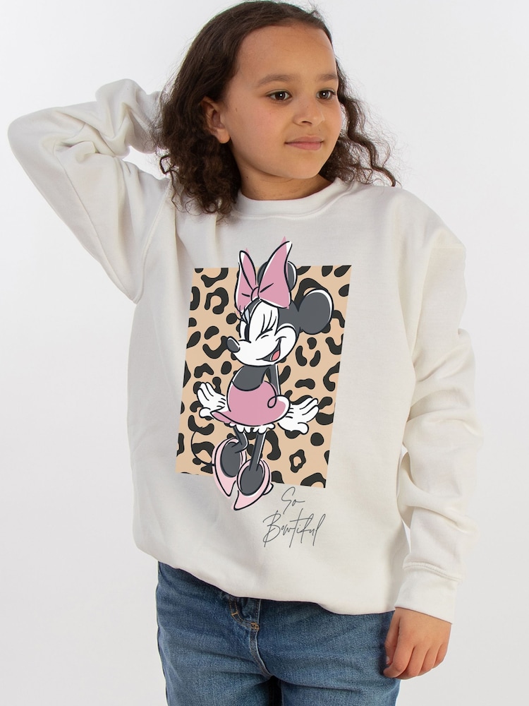 Brands In White Disney Minnie Mouse So Bowtiful Sweatshirt - Image 1 of 4