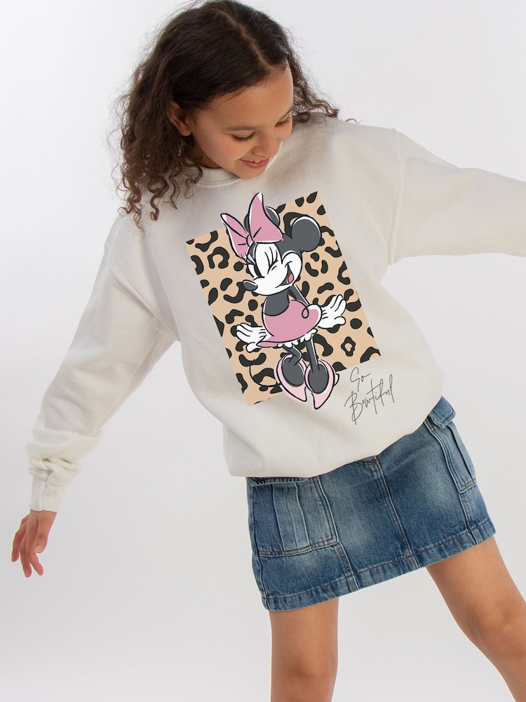 Brands In White Disney Minnie Mouse So Bowtiful Sweatshirt - Image 2 of 4