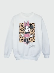Brands In White Disney Minnie Mouse So Bowtiful Sweatshirt - Image 3 of 4