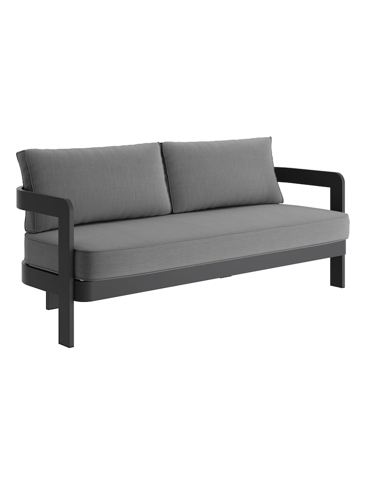Nth Degree Smoke Weave N3 Garden Three Seater Sofa - Image 1 of 2