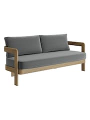 Nth Degree Smoke Weave N3 Garden Three Seater Sofa - Image 1 of 1