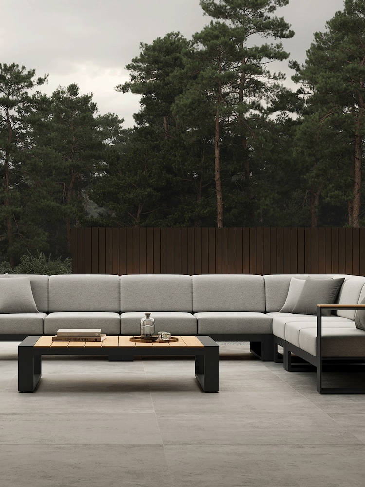 Nth Degree Dark Grey N5 Garden 8 Seater Corner Sofa - Image 2 of 4