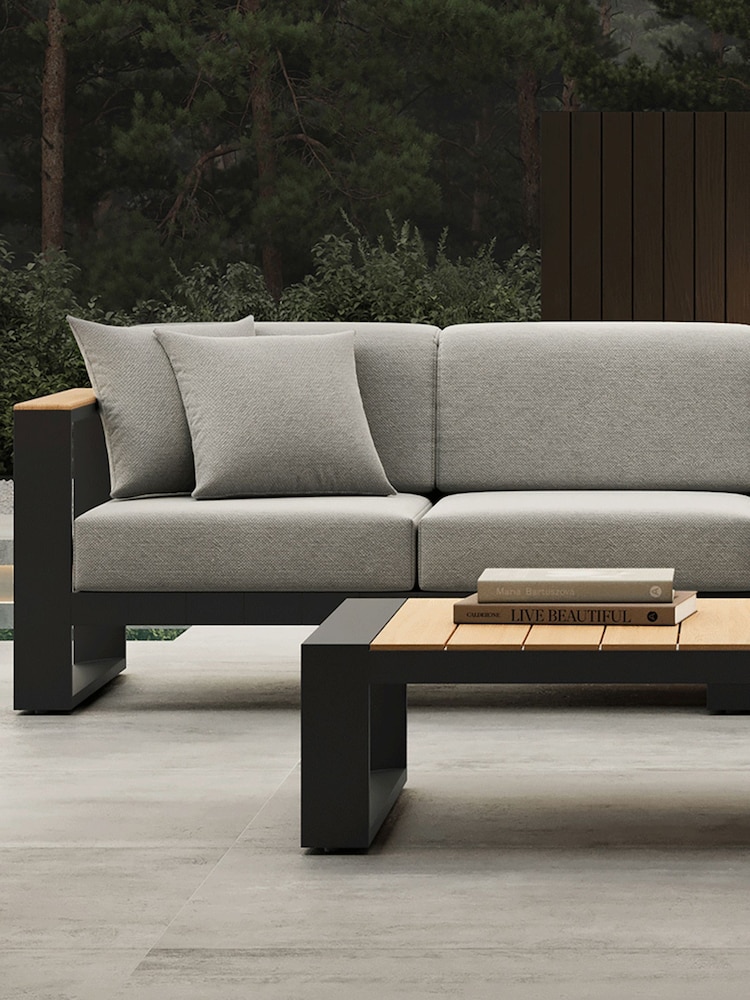 Nth Degree Dark Grey N5 Garden Square Coffee Table - Image 1 of 3