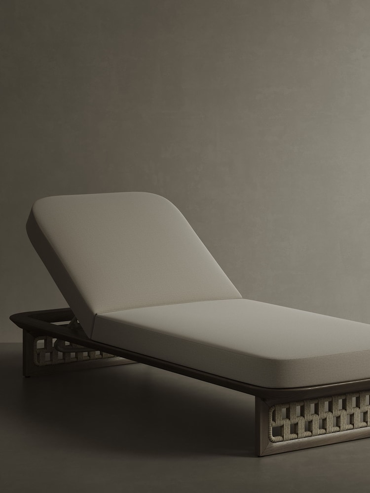 Nth Degree Dark Teak N2 Outlook Sun Lounger - Image 1 of 4