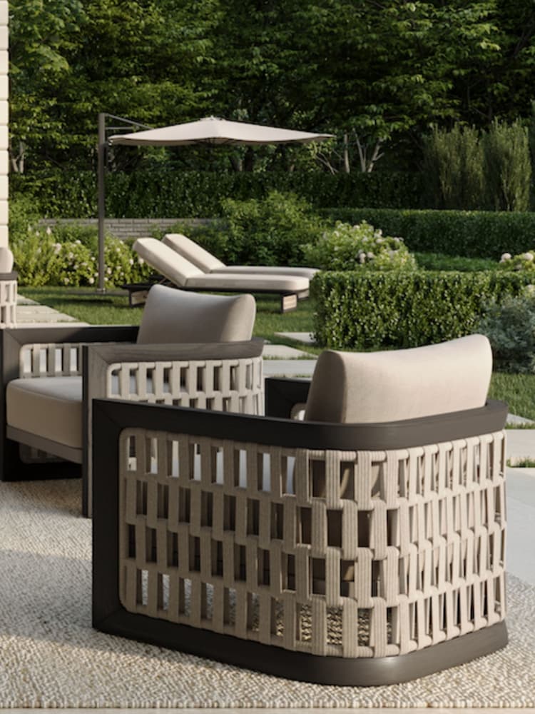 Nth Degree Dark Teak N2 Outlook Sun Lounger - Image 4 of 4