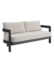 Nth Degree Bone Canvas N3 Garden Three Seater Sofa - Image 1 of 1