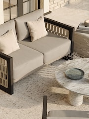 Nth Degree Dark Teak N2 Garden 2 Seater Sofa - Image 1 of 5