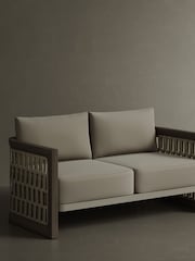 Nth Degree Dark Teak N2 Garden 2 Seater Sofa - Image 2 of 5