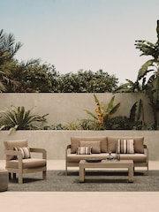 Nth Degree Wheat Canvas N3 Garden Three Seater Sofa - Image 1 of 5
