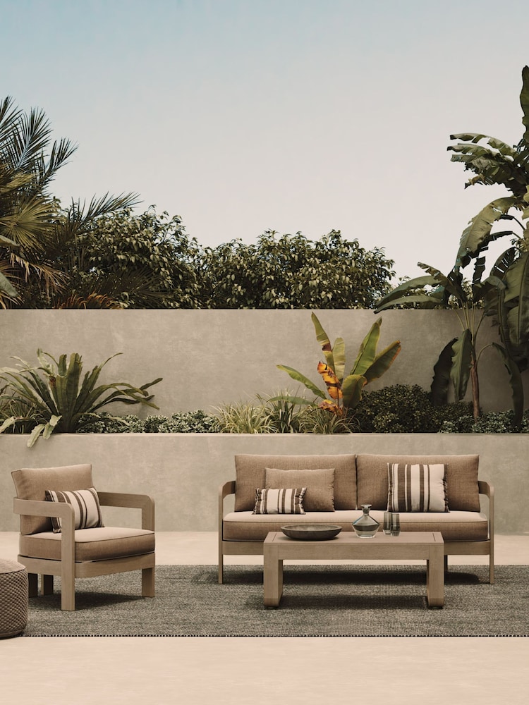 Nth Degree Wheat Canvas N3 Garden Three Seater Sofa - Image 1 of 5