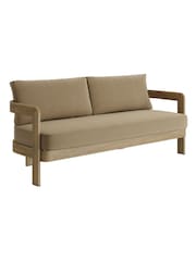 Nth Degree Wheat Canvas N3 Garden Three Seater Sofa - Image 3 of 5
