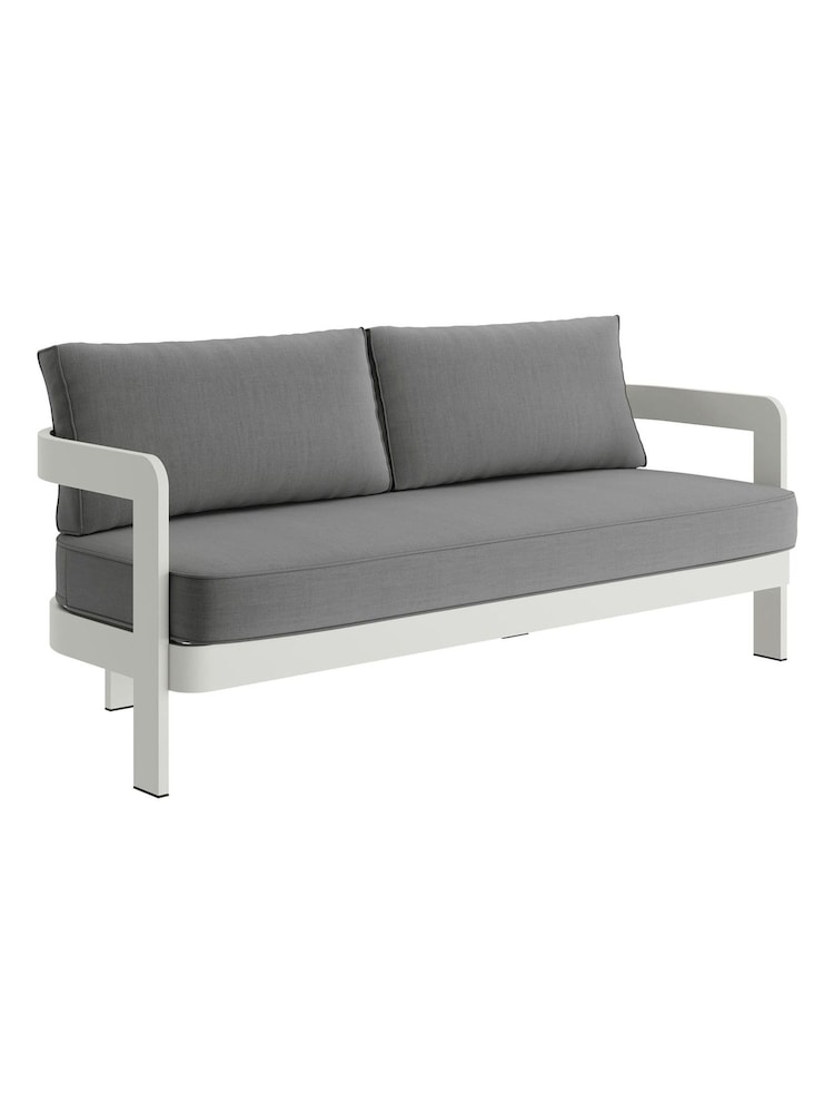 Nth Degree Smoke Weave N3 Garden Three Seater Sofa - Image 1 of 2
