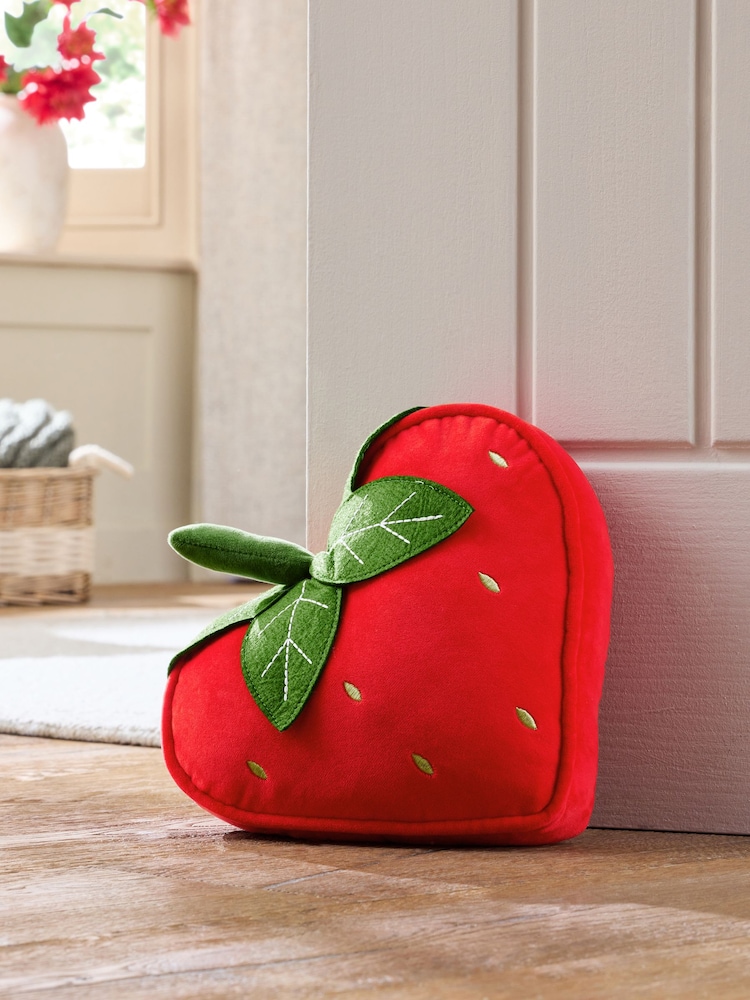 Red Velvet Strawberry Heart Doorstop - Image 1 of 4