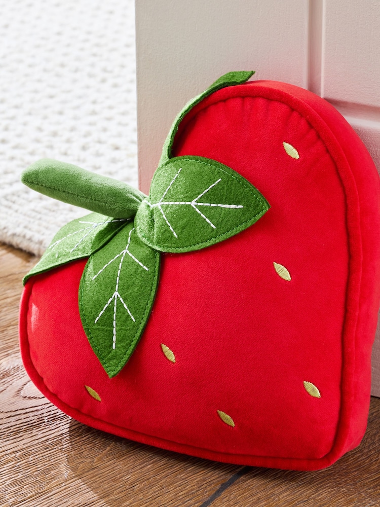 Red Velvet Strawberry Heart Doorstop - Image 2 of 4
