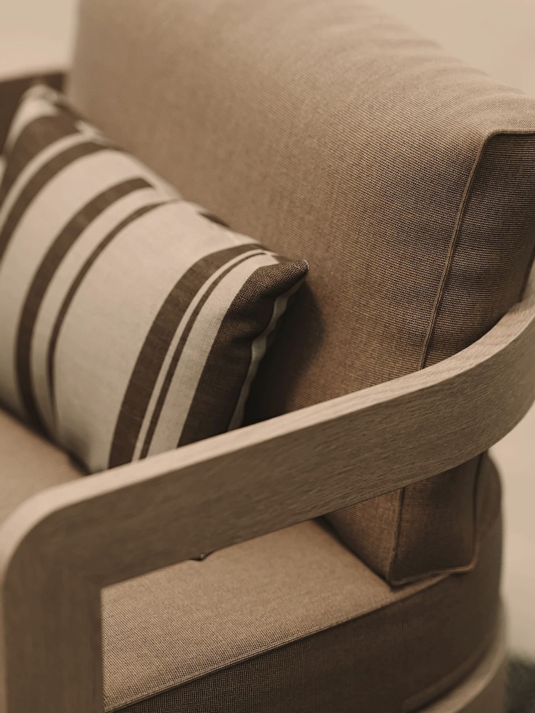 Nth Degree Wheat Canvas N3 Garden Lounge Chair - Image 2 of 6
