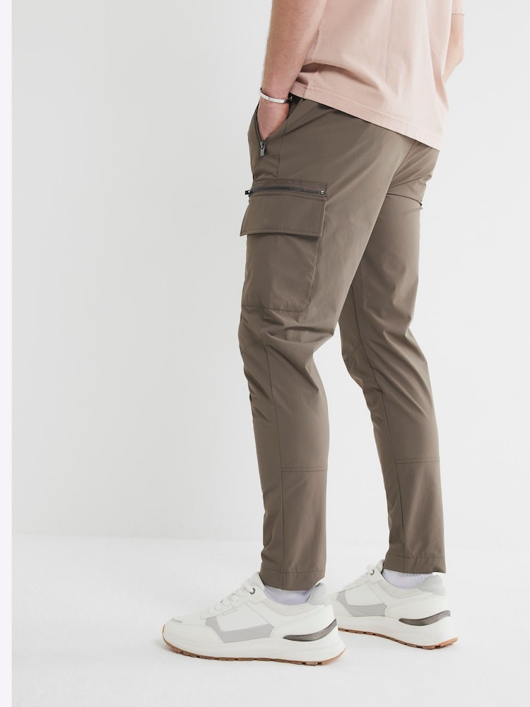 River Island Natural Skinny Fit Cargo Trousers - Image 3 of 6